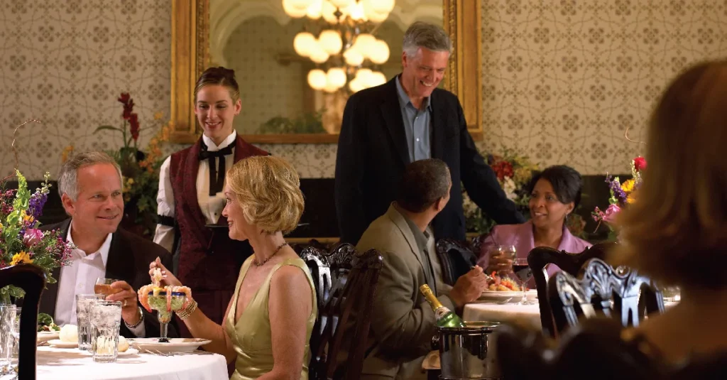 couples enjoying elegant dining